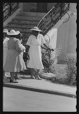 Photo:Christiansted St Croix Virgin Islands 1930s Women on Street Stairs picture