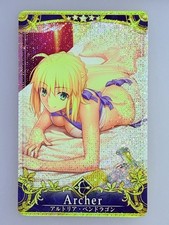 FGO Fate Grand Order Arcade Card Servant Artoria Pendragon Archer Fatal HOLO picture