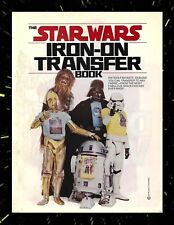 STAR WARS IRON-ON TRANSFER BOOK - 1977 COMPLETE - 16 Designs UN-USED rare picture