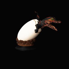 REBOR The Hatchling Deinosuchus Dinosaur Statue Display META ESTUARY Red Version picture