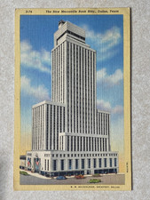 D2028 Postcard The New Mercantile Bank Building Dallas TX Texas picture