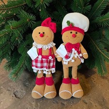 Gingerbread Standing Plush Christmas Baker Red Decor Man Boy Girl “14 Publix picture
