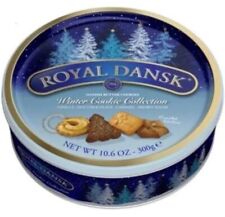 Royal Dansk HOLIDAY Cookie tin LIMITED EDITION  SET OF 2 picture
