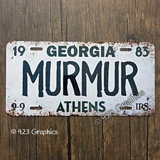 Athens Georgia License Plate Murmur 1983 alternative rock music indie folk punk picture