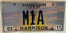 Vanity MIA AMELIA MARIA license plate Amalia Emily Miriam Maryam Mary Emilia Mya picture