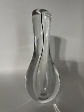 Kosta Boda Teardrop Raindrop drop Vase Signed 47800 Warff Sweden Art Glass  picture