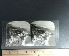 Amalfi Italy Stereoview Keystone View Co. W2778 Curved Mount 1900s picture