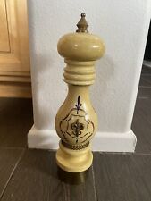 Vintage Macina Temperata Made In Italy Pepper Mill Brass Top Hand Painted picture