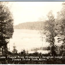 c1910s Itasca State Park, Minn. RPPC Douglas Lodge Club Real Photo Postcard A99 picture