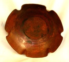 ARTS & CRAFTS BOWL HAMMERED COPPER GUILD CRAFT c.1905 picture