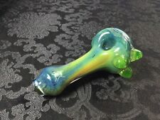 Glass Pipe UV Reactive Gold Fumed Beautiful Thick Custom Handmade picture