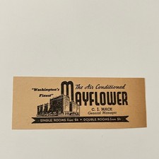 The Air Conditioned Mayflower Washington's Finest CJ Mack 1942 Ad SAK3-S46 picture