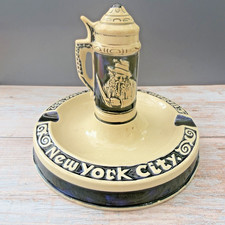 VTG Luchow’s Restaurant NYC Beer Stein Cigar Ashtray Germany 7.5” picture