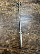 Vintage 5” Fleur De Lis Letter Opener Engraved Dated Souvenir picture