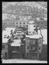 Photo:Aliquippa Pennsylvania 1941 Snowy Hill Houses Steel Townscape picture