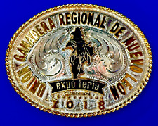 Union Ganadera Regional De Nuevo Leon Expo Series 2018 Trophy Award Belt Buckle picture