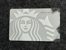 Starbucks Special Edition Frosted Clear Siren Logo Collectible Gift Card picture