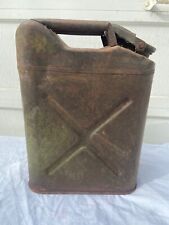 Vintage 1951 GP & F Co. US Army Jeep Green Metal Water Jerry Can Army Military picture