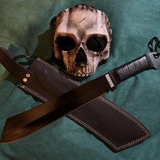 Handmade Rambo IV Heavy Hunting Survival Tactical Machete Knife & Sheath. picture