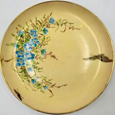 LOVELY c1885 H&Co HAVILAND LIMOGES ARTIST SIGNED CABINET PLATE, BUTTERFLIES picture