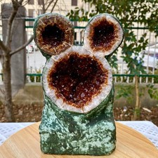 6.15LB Large Natural citrine geode cave crystal specimen energy Healing ﻿Mickey picture