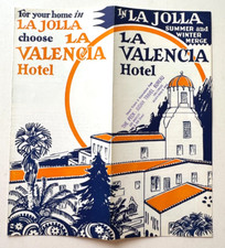 1920-30's La Valencia Hotel La Jolla San Diego Travel Brochure picture