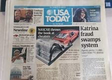 2007 July 6-8 USA TODAY NEWSPAPER - NASCAR, KATRINA FRAUD, COWBOYS TEAM picture