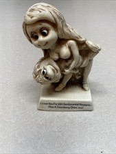 Russ Berrie “I Love You Plus A Few Horny Reasons” Statue American Greetings 1978 picture
