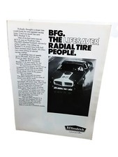 1971 BF Goodrich Tires John Cordts Tirebird Watkins Glen Original Print Ad vinta picture
