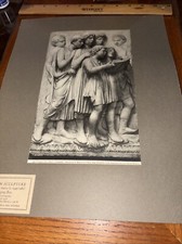 Singing Boys Cantoria Detail Italian Luca della Robbia Sculpture Vintage Photo picture