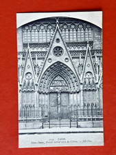 PORTE ROUGE ~RUE DU CLOITER-NOTRE DAME~1909 Antique Postcard~ PARIS FRANCE picture