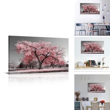Visual Art Decor Pink Tree Canvas Wall Art 20inx36in picture