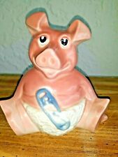 Vtg Wade NatWest Piggy Bank Baby Woody Ceramic Pig Money Box picture