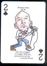 Michael Stipe R.E.M Rock n Roll a Tribute to Rock Playing Card picture