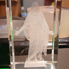 Jesus Glass Figure  Collectible Christian Christianity Statue picture