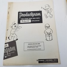 Hotpoint Productgram October 1953 WR9X94 Refrigerator Control China Dishwasher picture