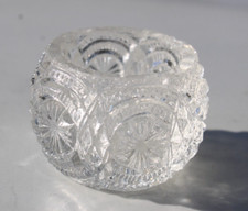 Medallion Sunburst Open Salt Cellar Dip Bryce Bros. Early American Pattern Glass picture