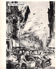 Theo Matejko Ink Pen Drawing The First Onslaught 5.25