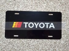 Toyota Retro Plate metal novelty vanity license Retro black plate picture