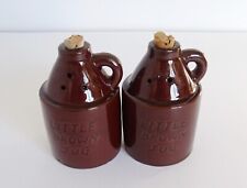 Vintage Little Brown Jug Salt and Pepper Shakers Japan picture