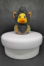 Custom Bling Disney Scar Rubber Duck Rhinestone Lion King Villain Collectible picture