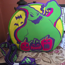 Loungefly/Disney NWT, Oogie Boogie Bash Glow in the Dark Mini Backpack/Crossbody picture