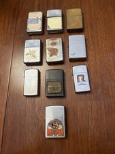 Lot of 10 Zippo Lighters ~ Vintage & Modern ~ Parts, Repair or Restoration Lot picture
