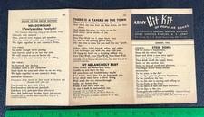 WWII 1943 US Army Hit Kit Popular Songs Music picture
