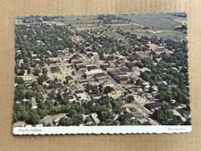 Postcard Angola IN Indiana Downtown Aerial View Vintage PC picture