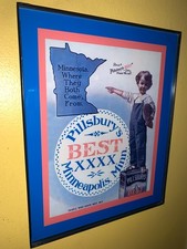Pillsbury's Flour Bakery Grocery Kitchen Minneapolis Minnesota Advertising Sign picture