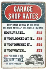 Garage Shop Rates Quote Magnet picture