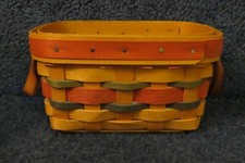 Longaberger 2000 Incentive Award Basket, Beautiful Autumn Colors ~ CUTE picture