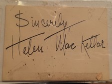 Helen MacKellar Signed Card 1930’s 1940’s Movie Star RARE picture