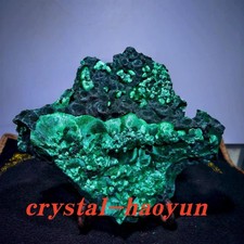 3.74LB Rare Top Natural Malachite Quartz Crystal Mineral specimens Reiki Healing picture